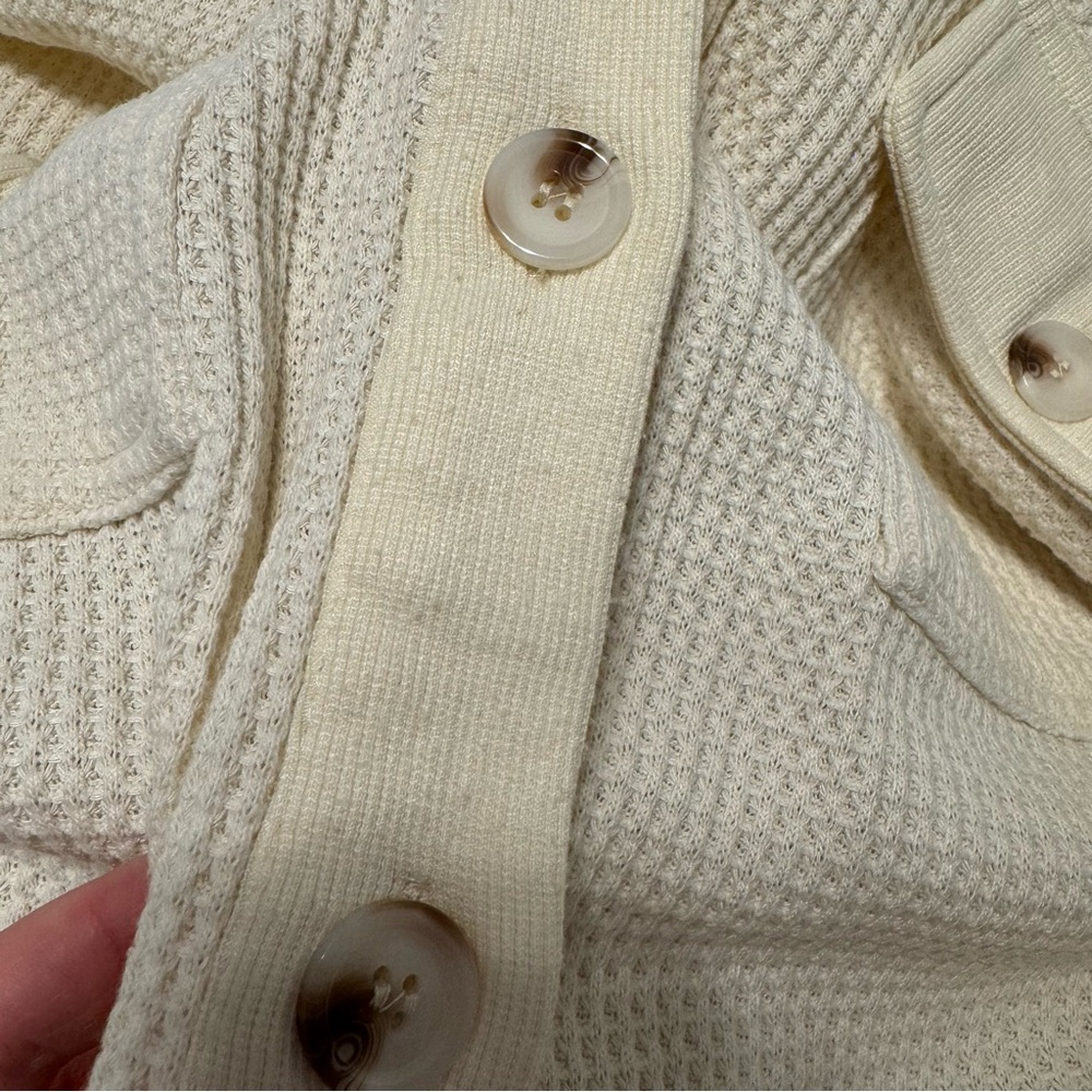 Waffle Knit Textured Shacket - Picture 12 of 12